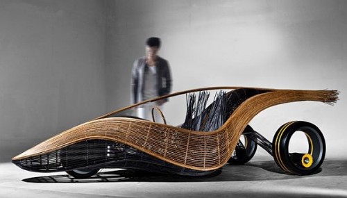 Phoenix Roadster concept vehicle with Yoda seats by kenneth cobonpue