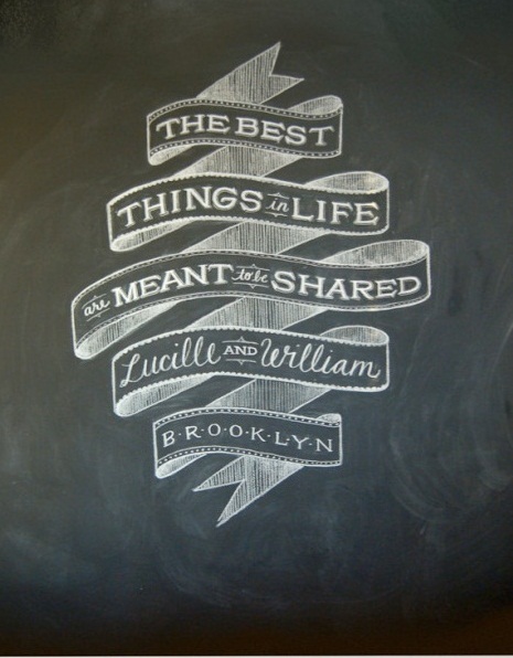 The Best Things in Life are meant to be shared (image from Dana Tanamachi)