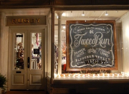 Window by Dana Tanamachi for Ralph Lauren Rugby Store 390 Bleecker St, New York (image from Dana Tanamachi)