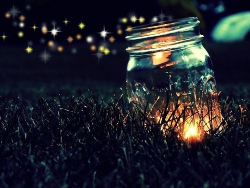 Candle in a mason jar