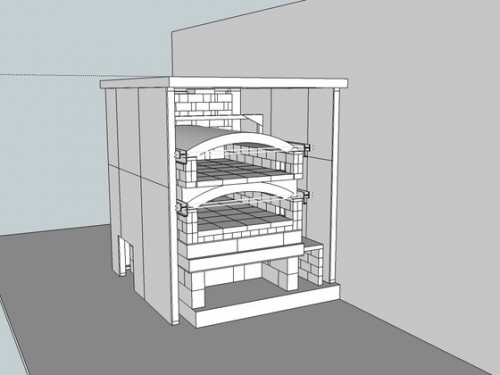 Design image of the legendary Vergennes Laundry oven (image from Vergennes Laundry Kickstarter campaign)